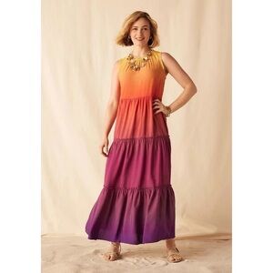 Matilda Jane Orange to Purple Ombre Maxi Dress